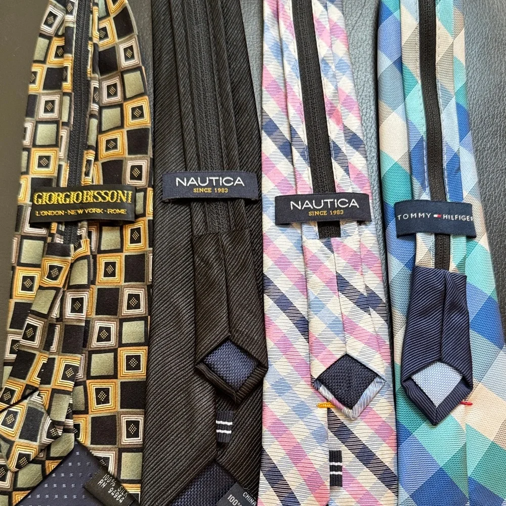 Boys Tie Lot - Black, Pink, Blue, Teal Plaids & Solids